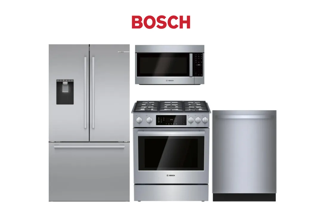 Bosch 800 Series dishwasher integrated into an Orange County kitchen cabinet run