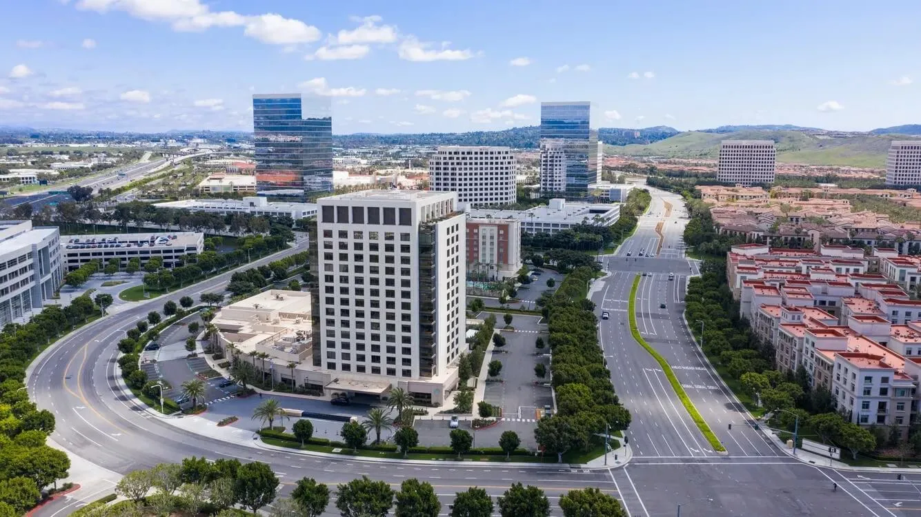 Irvine business district and master-planned residential neighborhoods