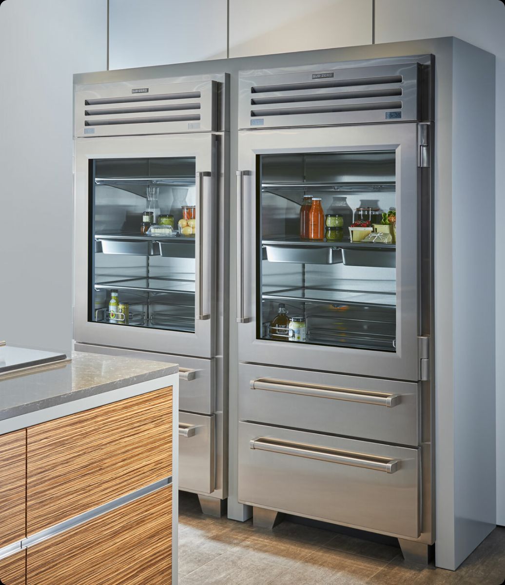 Esquire Appliance Repair technician servicing a Sub-Zero appliance in Orange County